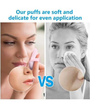 Ainiv 4 PCS Reusable Soft Makeup Puff Set for Foundation, Blush, and Powder - Black + Pink - Buy Online on GoSupps.com