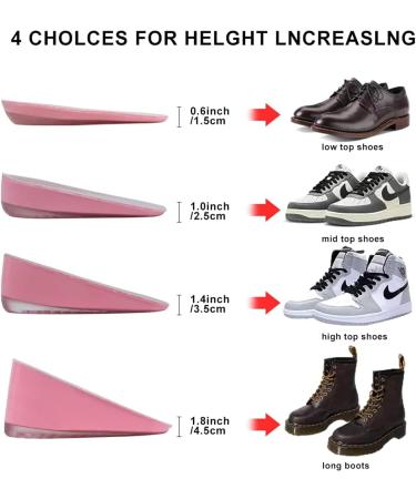 Correct Position Heel Lift Inserts - 1 Height Pink - Heel Cushioning for Spurs, Pain, Plantar Fasciitis - Buy Online on GoSupps.com