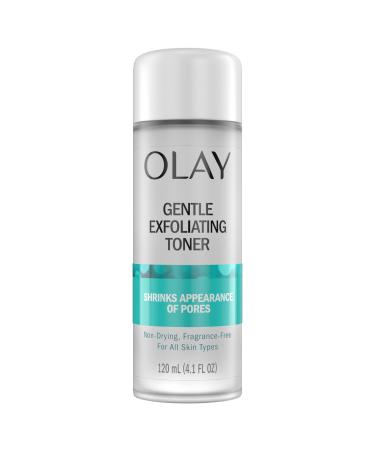 Olay Gentle Exfoliating Toner Fragrance Free 4.1 fl oz Pore Treatment Face Cleanser Unclogs and Diminishes the Appearance of Pores