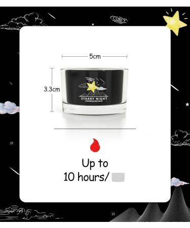 Scented Candle Gift Set for Anxiety Relief | 3 Scented Sleep Candles | Relaxation Gifts for Women/Men | Starry Night Black - Buy Online on GoSupps.com