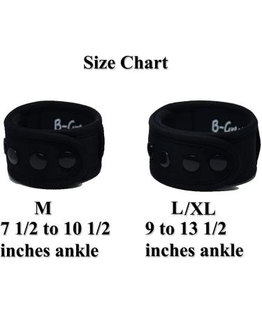 B-Great Medium Black Ankle Band for Fitbit/Garmin Fitness Trackers - Fits 7 1/2 to 10 1/2 in. Ankles - Buy Online on GoSupps.com