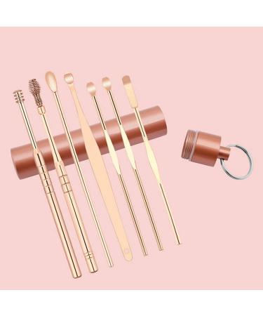 U-M 1 Set Ear Cleaning Set Ear Care Tool Portable Excellent Workmanship Stainless Steel Home Ear Wax Remover for Daily Life Rose Gold Nice as shown - Buy Online on GoSupps.com