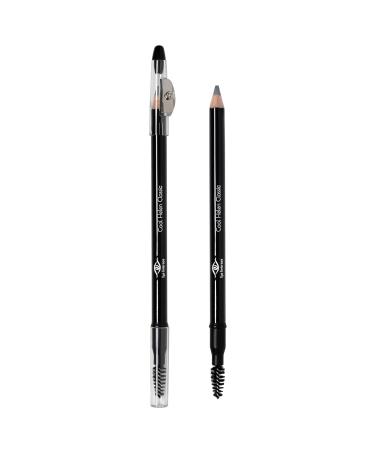 Eye Embrace Cool Helen Classic Light Gray Waterproof Eyebrow Pencil - Dual-Ended with Sharpener & Spoolie Brush - Cruelty-Free - Buy Online on GoSupps.com
