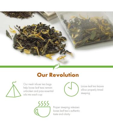 Revolution Tea Pear White Tea 16 Bags Full Leaf Mesh Infuser - 16 Count Pack - Buy Online on GoSupps.com