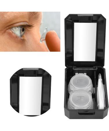 Demeras Contact Lens Travel Kit - Easy Open Case for Travel Office & Home - Black - Buy Online on GoSupps.com