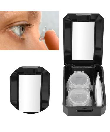 Buy Premium Black Contact Lens Case Set - Halterbox for Safe Storage & Easy Travel | International Shipping Available - Buy Online on GoSupps.com
