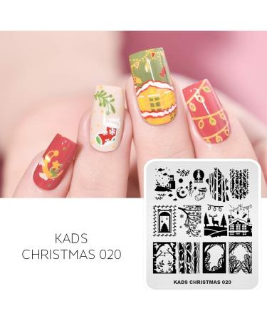 Alexnailart Christmas Halloween Nail Stamping Plate (CHRISTMAS 020) Manicure Templates for Festive Nail Art Designs - Buy Online on GoSupps.com