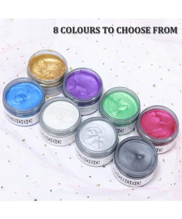 Temporary Hair Color Wax Silver Gray | Unisex Washable Modeling Wax for Party Cosplay & Halloween - 4.23 oz | International Shipping Available - Buy Online on GoSupps.com