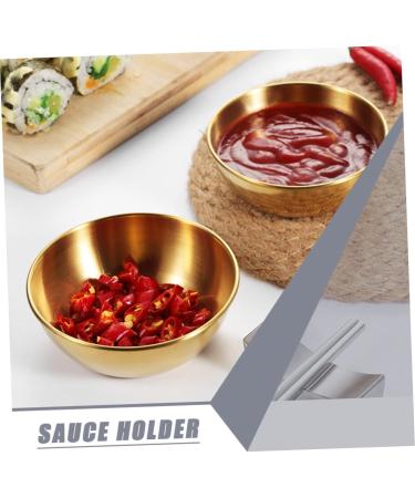 MAGICLULU 8 Pcs Stainless Steel Plate Steel Dipping Bowls Sauce Dipping Bowls Lingerie Stickers Condiment Dish Seasoning Sauce Plate Stainless Steel Flatware Plates Dry Dipping Sauce Pickles 9x9cmx2pcs Assorted Colorx2pcs - Buy Online on GoSupps.com