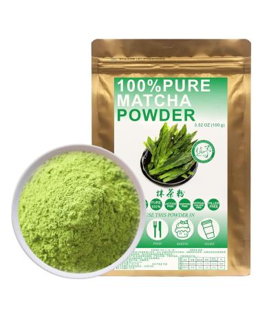 100% Natural Pure Matcha Powder 100g/3.52oz poudre de Matcha Matcha pour smoothies shakes p tisseries et boissons | sans conservateurs