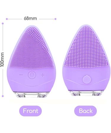 Edicare Facial Cleaning Brush - Waterproof Anti-Aging Electrical Massage Device for Deep Cleaning & Peeling (Violet) - 1 Pack - Buy Online on GoSupps.com