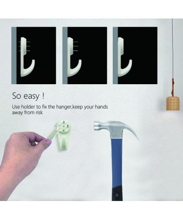 Invisible Nail Concrete Wall Hooks 25pcs - Non-Trace Picture Hangers for Concrete and Drywall - Medium Size - Buy Online on GoSupps.com