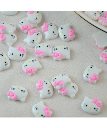 Cute Cat 3D Nail Charms for Acrylic Nails - Cat Nail Decals for Women and Girls - DIY Craft and Phone Case Decoration - 0.62 x 0.51 - A51 - Buy Online on GoSupps.com