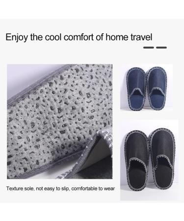 Shop Fleece Felt Slippers - 6 Pairs Non-Slip Washable Spa Shoes for Adults | Perfect for Guests & Hotels - Buy Online on GoSupps.com