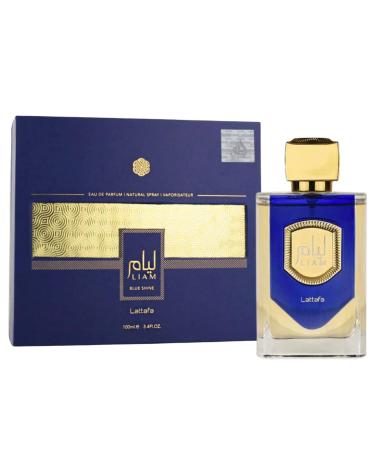 Lattafa Perfumes Liam Blue Shine EDP Spray 100ML (3.4 OZ) Refreshing and Aromatic Fragrances for Men & Women. 3.4 Fl Oz (Pack of 1) Liam Blue Shine EDP Spray