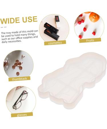 NUOBESTY 2 Pcs Tray Silicone Mold Silicone Molds Diy Resin Moulds Creative Tray Mould Crystal Epoxy Cake Mold Whitex2pcs 16.1X8.5CMx2pcs - Buy Online on GoSupps.com