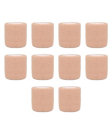 10pcs Beige Colorful Sport Self-Adhesive Elastic Bandage Wrap 4.5m Elastic Band for Knee Support Pad Fingers