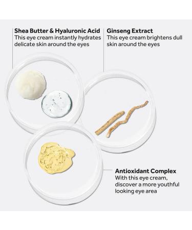 No7 Lift & Luminate Triple Action Eye Cream - Dark Circle & Puffiness Treatment with Shea Butter, Hyaluronic Acid, & Ginseng Extract - 15ml - Buy Online on GoSupps.com