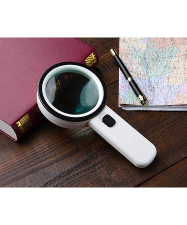 Mity rain 30X Magnifying Glass with LED Light - High Power Handheld Lighted Magnifier with Large Double Glass Lens Led Magnifiers - Buy Online on GoSupps.com