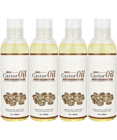 Huile de Ricin Peau Hydratante Blanchissant Corps Relaxation Massage Huile Essentielle 4 Pi ces X 100 Ml Hydratant claircissant Raffermissant Soin de la Peau Revitalisant - Buy Online on GoSupps.com