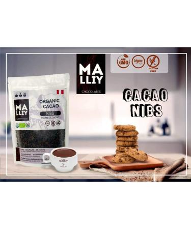 Organic Cacao Nibs 100% Pure Premium Product imported from Peru. USDA Certified Organic Sugar Free No Preservatives 227g - Buy Online on GoSupps.com