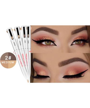 LXZJJM Eyebrow Pencil 4-in-1 Automatic Pomade Eyebrow Pencil Easy Brow Contouring Rotating 4-Color Eyebrow Pencil Precise Brush-Tip Create Natural-Looking Brows Stay on All Day 22.5g (2# Brown) 2 # Brown - Buy Online on GoSupps.com