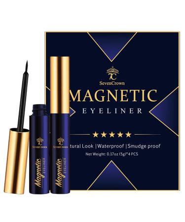 Magnetic Eyeliner Waterproof Liquid | All-Day Hold & Sweatproof | Perfect for Magnetic Eyelashes Kit - 4 Count - Buy Online on GoSupps.com