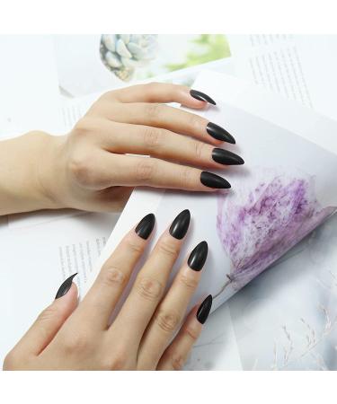 576Pcs Medium Almond Press-On Nails | Colorful Solid False Nails for Women - DIY Nail Art by Misssix - Buy Online on GoSupps.com
