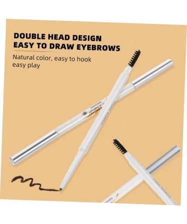 HAPINARY 2pcs Eyebrow Pencil Brown Waterproof Brow Pencil Eyebrow Makeup Pen Brow Pen Brush - Buy Online on GoSupps.com