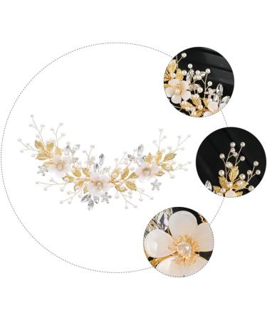 Didiseaon Rhinestone Pearl Hair Comb Pearl Barrettes for Women Crystal Hair Clips Womens Hair Clips Pearl Hair Pin Flower Headpiece Crystal Hair Comb Tiara White Bride Accessories Wedding - Buy Online on GoSupps.com