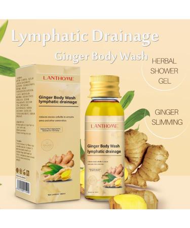 Lymph Drainage Herbal Shower Gel | Organic Ginger Slimming Body Wash 100ml - Enhance Your Wellness Globally - Buy Online on GoSupps.com