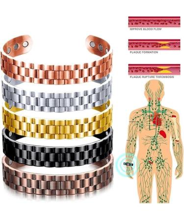 2PCS Magnetic Copper Prostate Bracelet Improves Blood Circulation Adjustable Length Prostapower Magnetic Copper Band (2pcs-m) - Buy Online on GoSupps.com