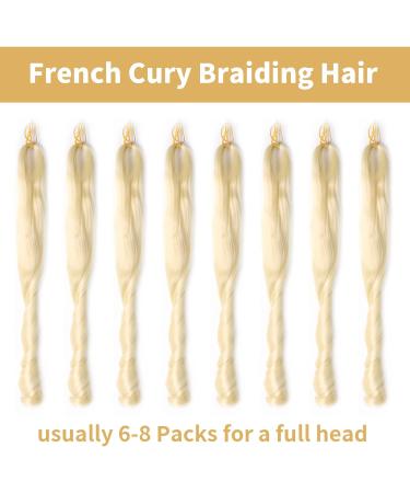 8 Packs French Curly Braiding Hair 22 Inch Loose Wave Spiral Curly Crochet Hair for Black Women Pre Stretched Braiding Hair with Curly Ends (22 inch 613#) 22 Inch(pack of 8) 613# - Buy Online on GoSupps.com