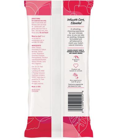 Summer's Eve Blissful Escape Feminine Wipes 32 Count x 4 Packs | pH Balanced Refreshing Daily Cleansing - Buy Online on GoSupps.com