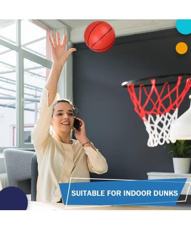 5 Inch PVC Mini Basketball Set - Soft Rubber Replacement Balls for Over Door Basketball Hoop - Includes 3 Balls and Air Pump - Ideal for Adults & Kids - Red - Buy Online on GoSupps.com
