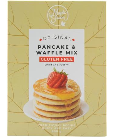 MapleFarm - Gluten Free Pancake Mix - Pack of 500g - GLUTEN FREE WAFFLE MIX Gluten Free 500gr - Buy Online on GoSupps.com