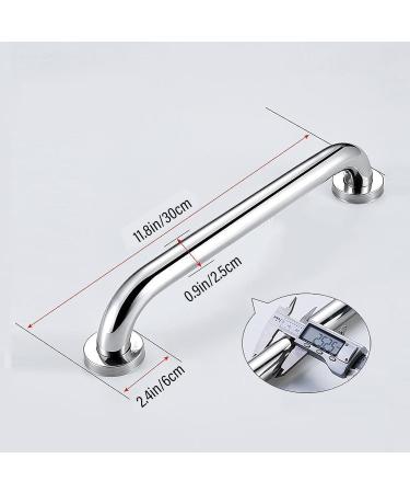 30cm Bathroom Grab Bar Stainless Steel Bath Shower Grab Rail Indoor & Outdoor Deck Hand Rail Safety Grab Bar Staircase Steps Handrail Safety Hand Rail Support Handicap Elderly Injury Assist - Buy Online on GoSupps.com