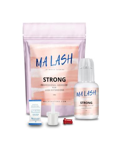 Strong Eyelash Extension Adhesive Glue - 0.17fl.oz / 5ml - Ultra-Fast 0.5-Second Drying Time - 8 Weeks Retention - Professional-Grade Black