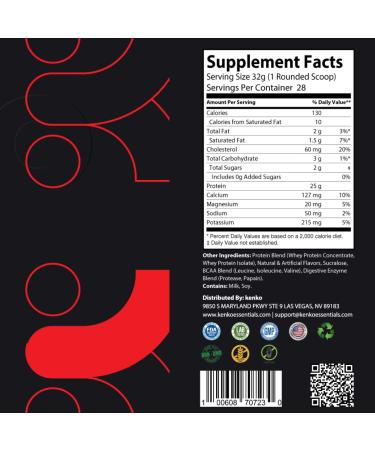 Kenko Essentials K-Builder Premium Protein Blend - Vanilla | Best International Shipping for Health & Fitness - Buy Online on GoSupps.com