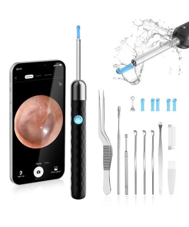 Ear Wax Removal Tool Camera  Ear Cleaning Camera Kit with 1080P HD Wireless Earwax Otoscope Remover with Light  8 Pcs Kids Adults Pets Ear Cleaning Kit for iPhone/ipad/iOS & Android System Phones