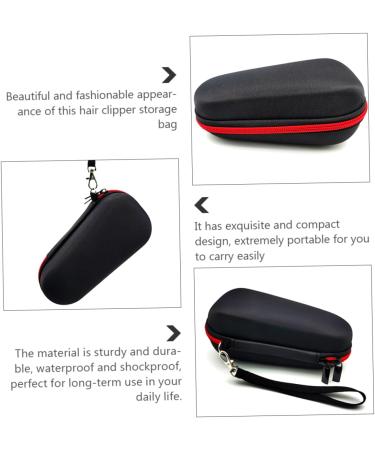 POPETPOP Storage Bag Electric Hard Case Suitcase Men Hair Clipper Case Compact Hard Case M quina De Afeitar para Hombre Mens Tote Bag Handbag for Men Travel Universal Oxford Cloth Razor Red 17.5X7X7CM - Buy Online on GoSupps.com