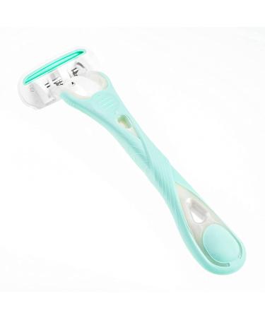 Kai Women's 4-Blade Shaving System - Minimizes Nicks & Cuts, 9 Refill Cartridges, 2 Handles - 1 Count - Buy Online on GoSupps.com