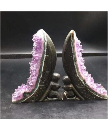 Amethyst Natural Uruguay Amethyst Crystal Cluster Butterfly Fairy Specimen 1Pc ERBDRGAZ - Buy Online on GoSupps.com