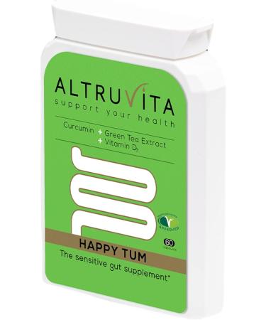 Altruvita Happy Tum | Vitamin D3, Curcumin & Green Tea | Immune Support | 60 Capsules - Buy Online on GoSupps.com