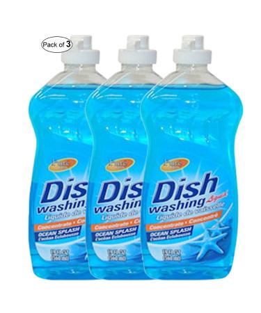Pure Dishwash Liquid Ocean Splash(560ml) (Pack of 3)