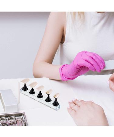 2 Sets Acrylic Nail Display Stand Nail Tip Practice Holder Magnetic Nail Practice Stand Fingernail DIY Nail Art Stand for False Nail Tip Manicure Tool Home Salon Use (Black) - Buy Online on GoSupps.com
