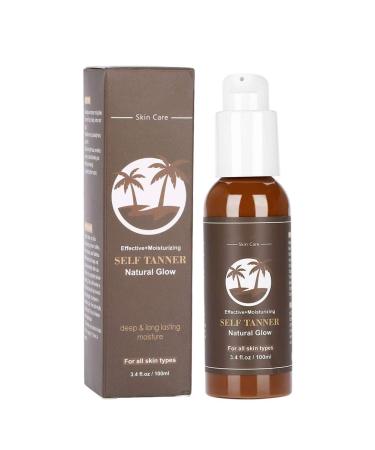 Tanning Cream Sunless Tan Cream Longlasting Body Bronzer Cream for All Skin Types Natural Glow Enhancer for Smooth Radiant Skin