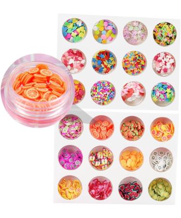 minkissy 72 Boxes Fruit Slice DIY Manicure Lip Gloss Base Nail Ceramics Manicure Charms Bracelet Beads Copydex Glue Candy Beads Candy Necklace Kit De Manicura Pva Glue Polymer Clay Set - Buy Online on GoSupps.com