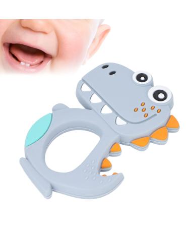 Silicon baby bite ring toys soothe babies wound gums soothing bite rings for breastfeeding babies dinosaur bite rings soothe baby gums.