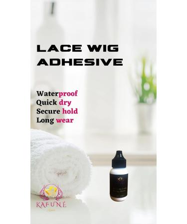 Lace Wig Adhesive – Waterproof Hold Natural Finish for 2-3 Weeks Travel Size 1.3 OZ – No Flaky Residue Ideal for Wigs & Toupees - Buy Online on GoSupps.com